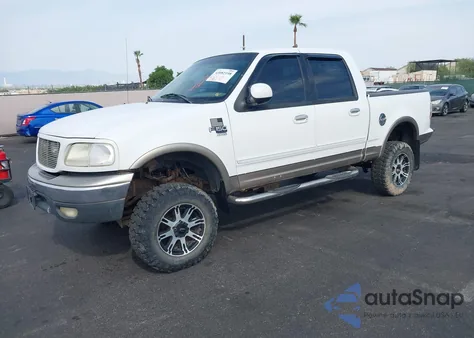 2001 Ford F150 Supercrew из США, поврежденный, VIN 1FTRW08L01KF71613